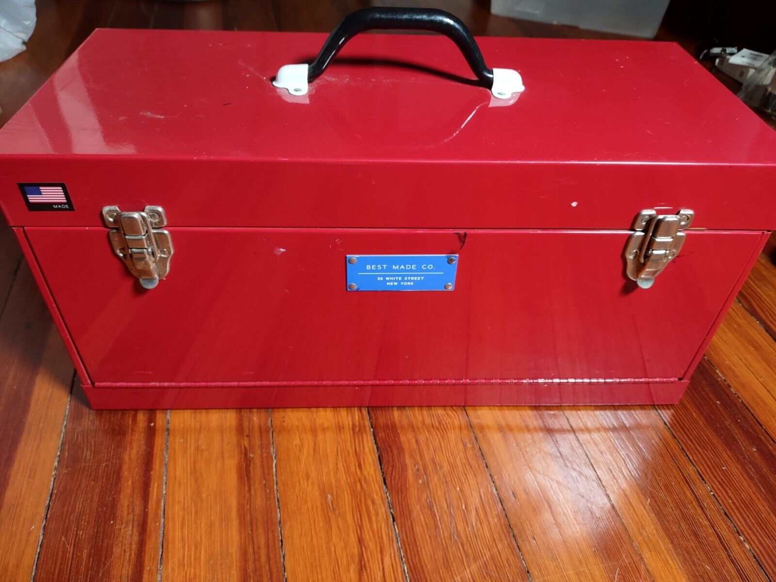 Best Made Co Steel Red Front Loading Tool Box Toolbox - B1100 Made in the USA