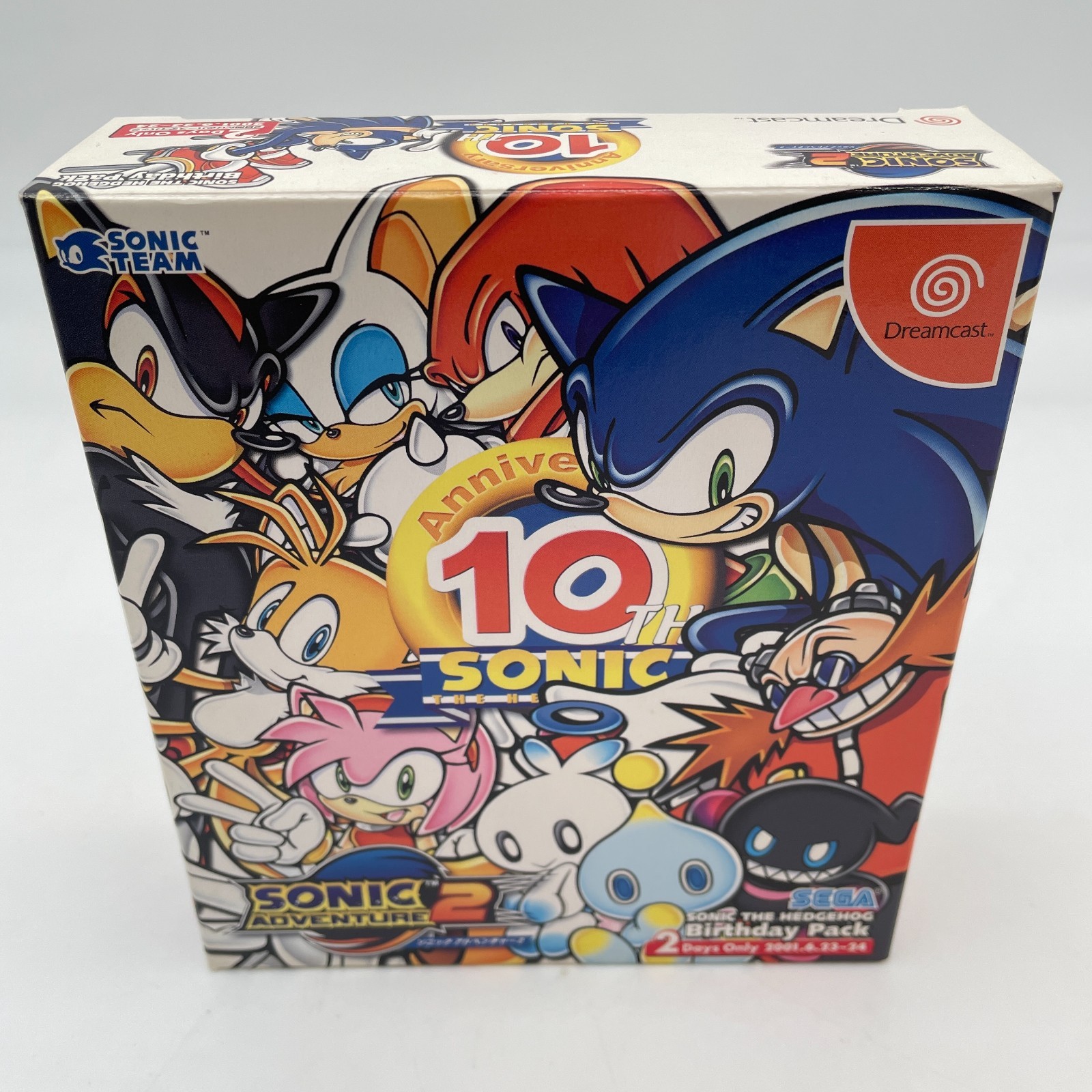 Sonic Adventure 2 10th Anniversary Limited Edition Sega Dreamcast Japan Game