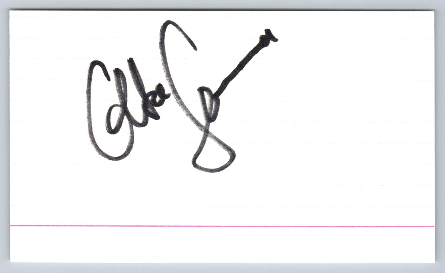 Elke Sommer Autograph Hand Signed Index Card Actress Collectible