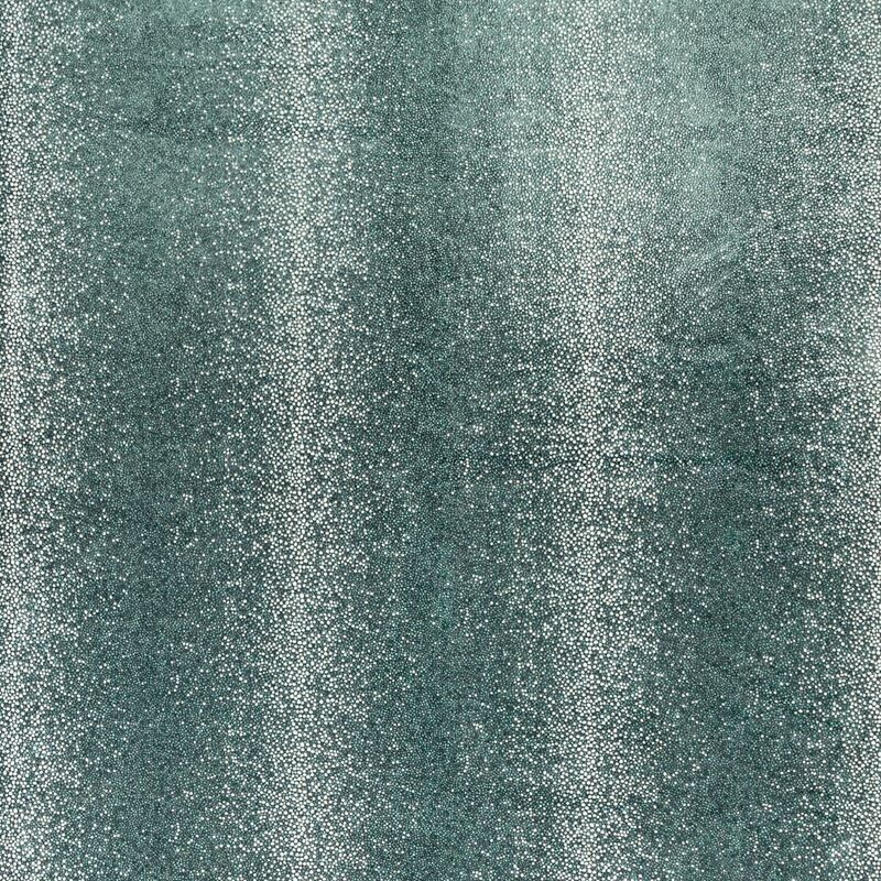 Kravet Couture Shagreen Dot Foil Velvet Fabric- L'escale / Jade 0.95 yd 34239-35