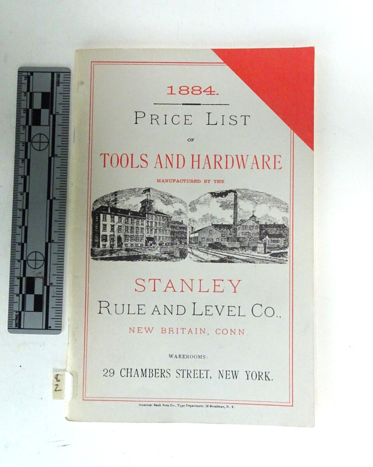 Stanley Rule and Level Co. 1980 Reprint of 1884 Price List