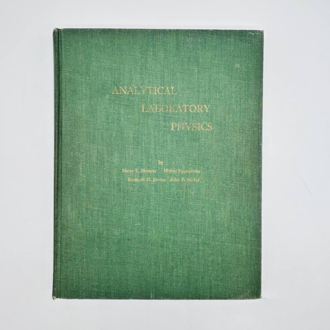 Vintage Scientific Textbook: Analytical Laboratory Physics By Harry F. Meiners