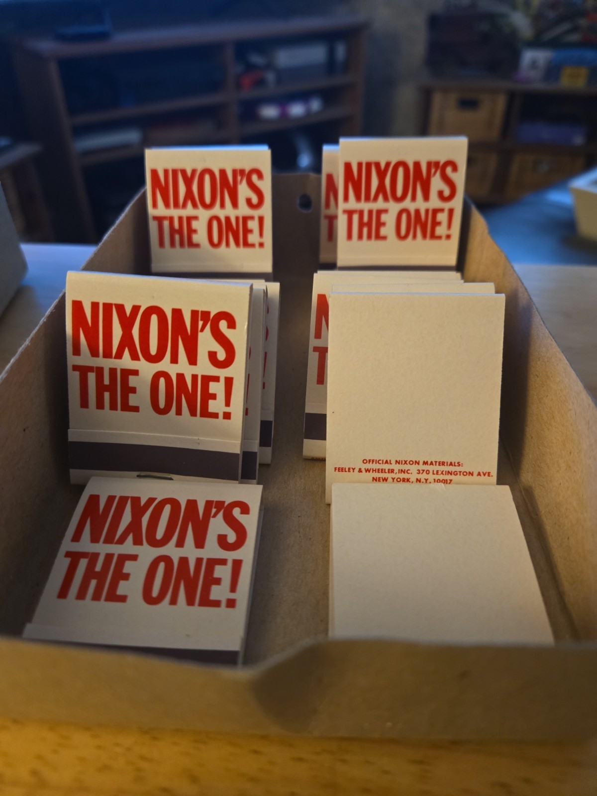 NIXON’S THE ONE Matches 1969~Unused, No Problems-Set of 20-Vintage
