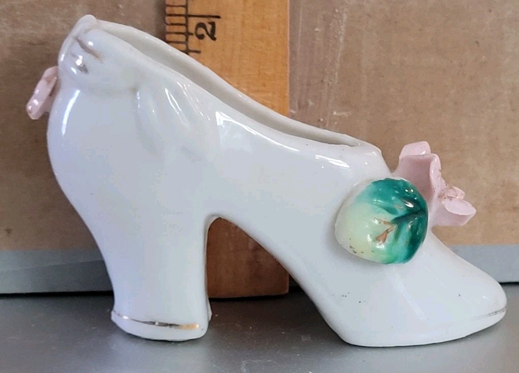 Vintage LADIES Shoe Ceramic Figurine