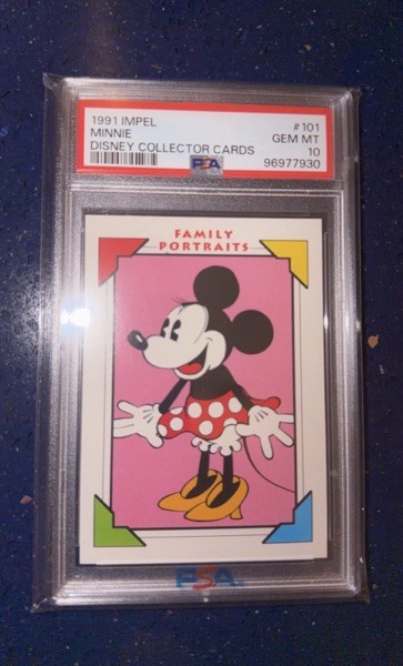 1991 Impel Disney #101 Minnie Mouse Disney Collector Cards PSA 10