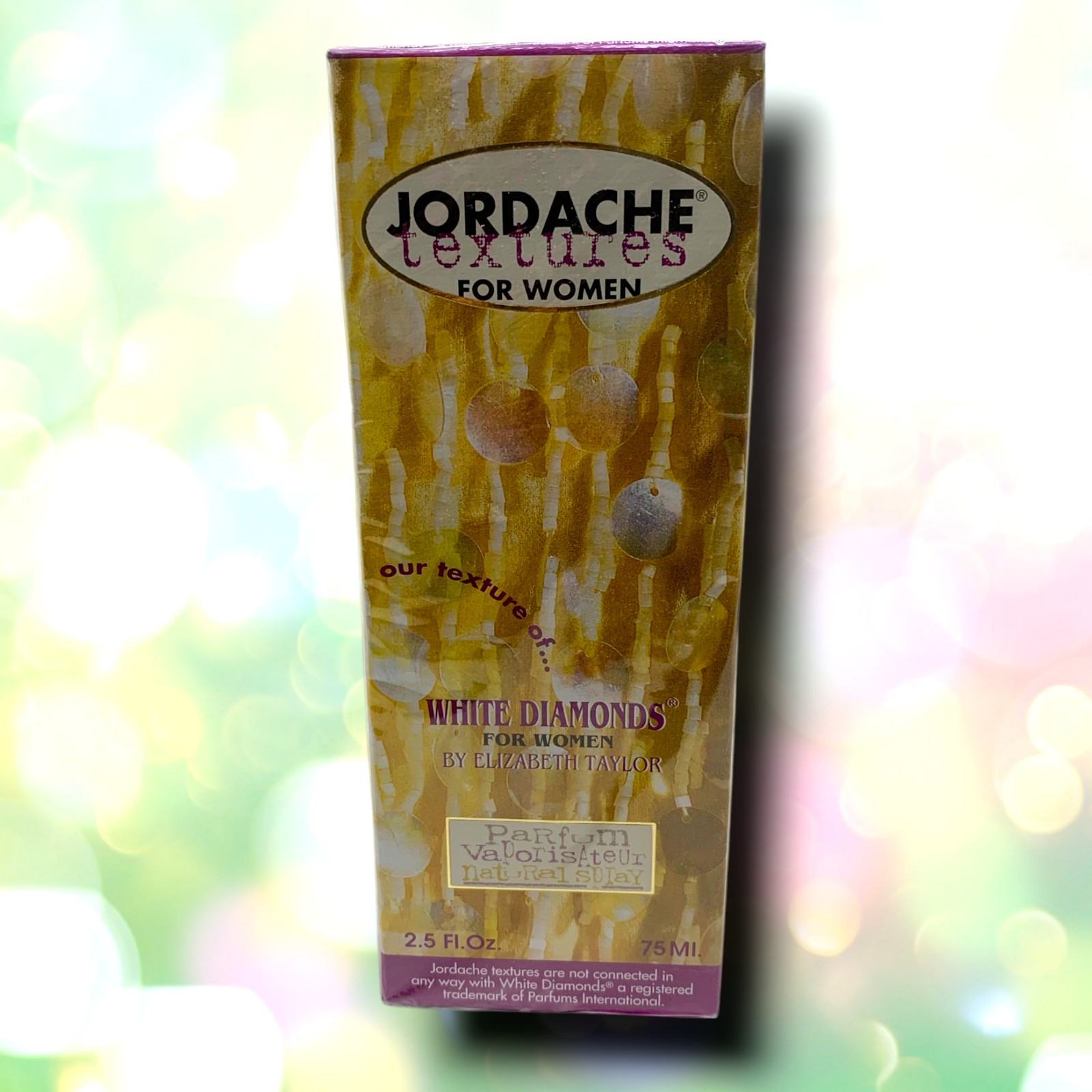 NEW Vintage Jordache Textures Parfum Natural Spray 2.5 oz White Diamonds Dupe