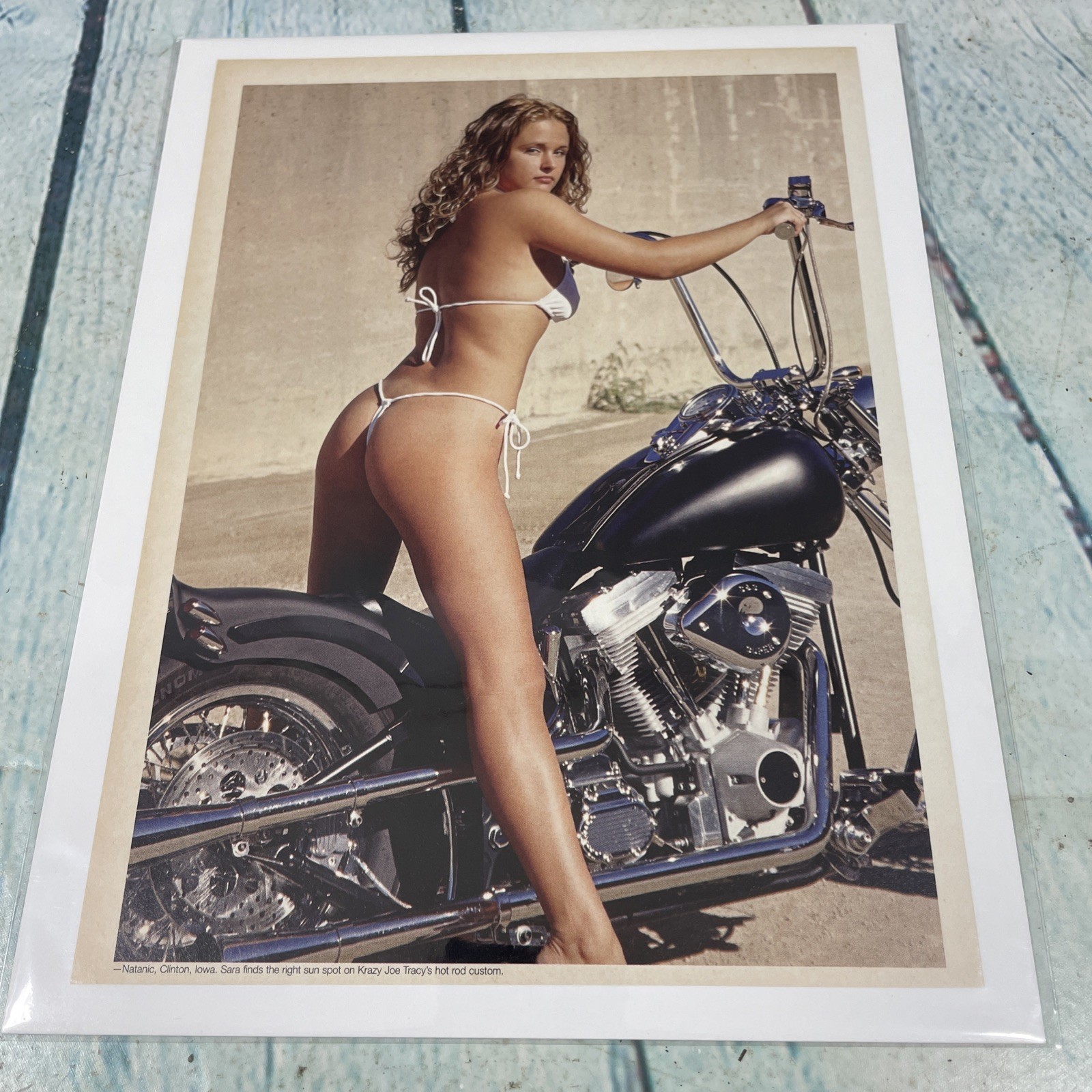 2007 Sexy Lady Legs Hot Body Motorcycle Vtg Print Ad/Poster Pinup Magazine Page