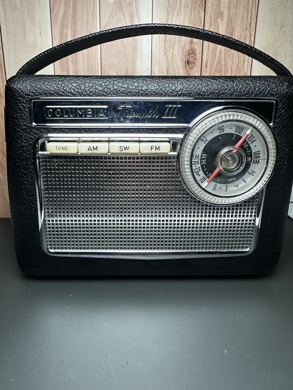 Vintage Columbia Triumph III Transistor Radio Made in Germany C-615