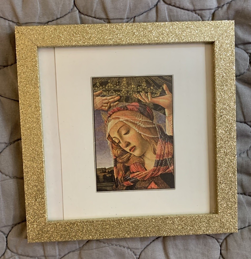 Sandro Botticelli Madonna of the Magnificat Framed Print Picture 6.5”x6.5”