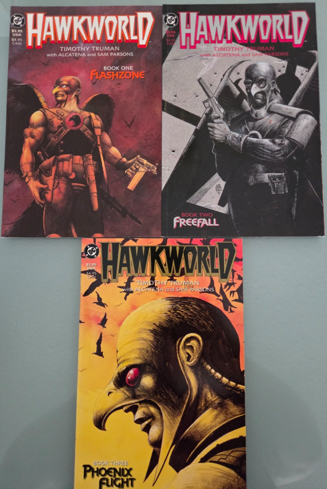 HAWKWORLD #1-3 (1989) DC COMICS FULL COMPLETE Prestige Format Set TIM TRUMAN