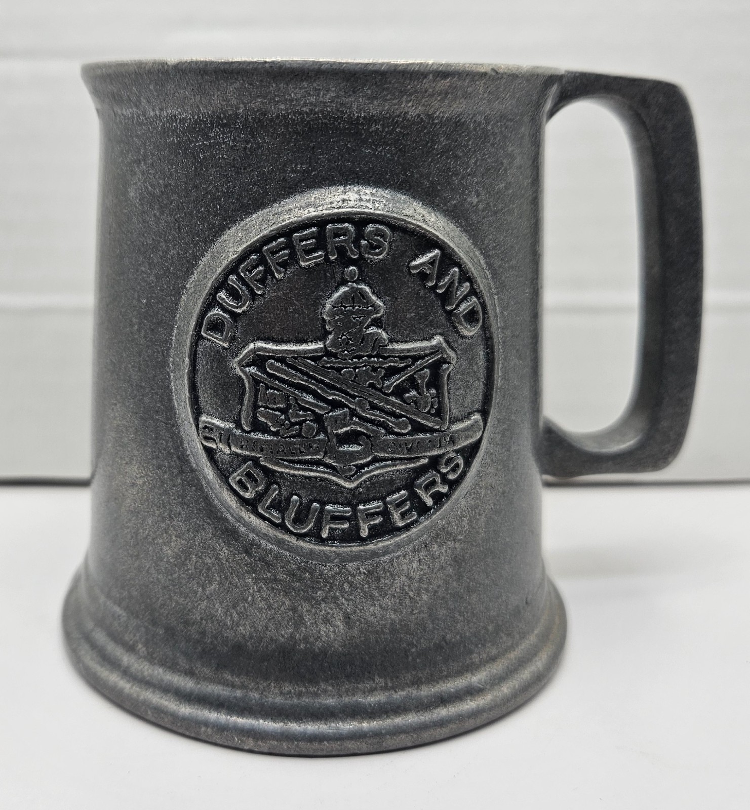 Small Vintage Duffers and Buffers RWP Pewter Beer Stein Mug
