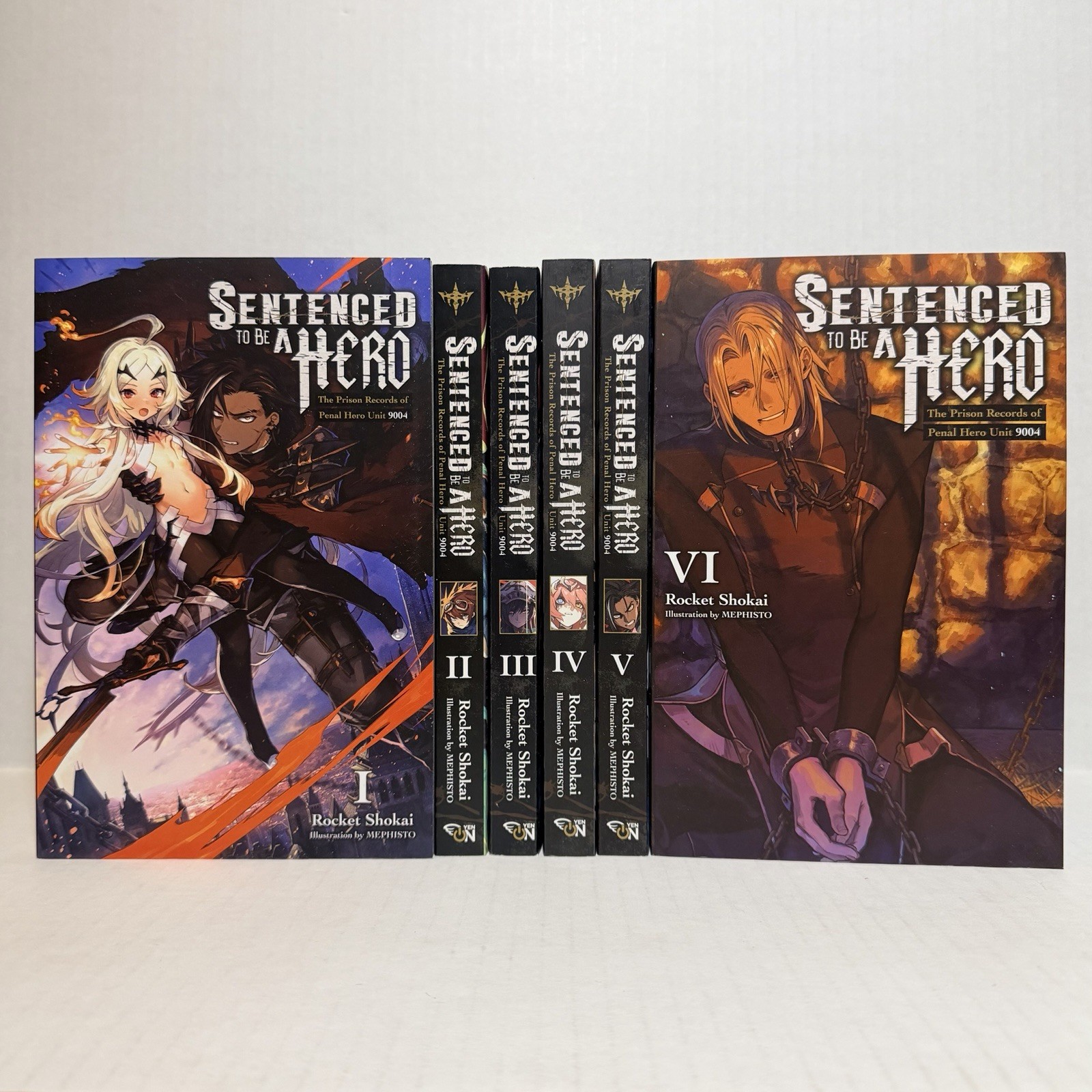 Sentenced to Be A Hero Light Novel Volumes 1-6 Brand New English US Authentic Sentenced to Be A Hero Light Novel Volumes 1-6 Brand New English US Authentic