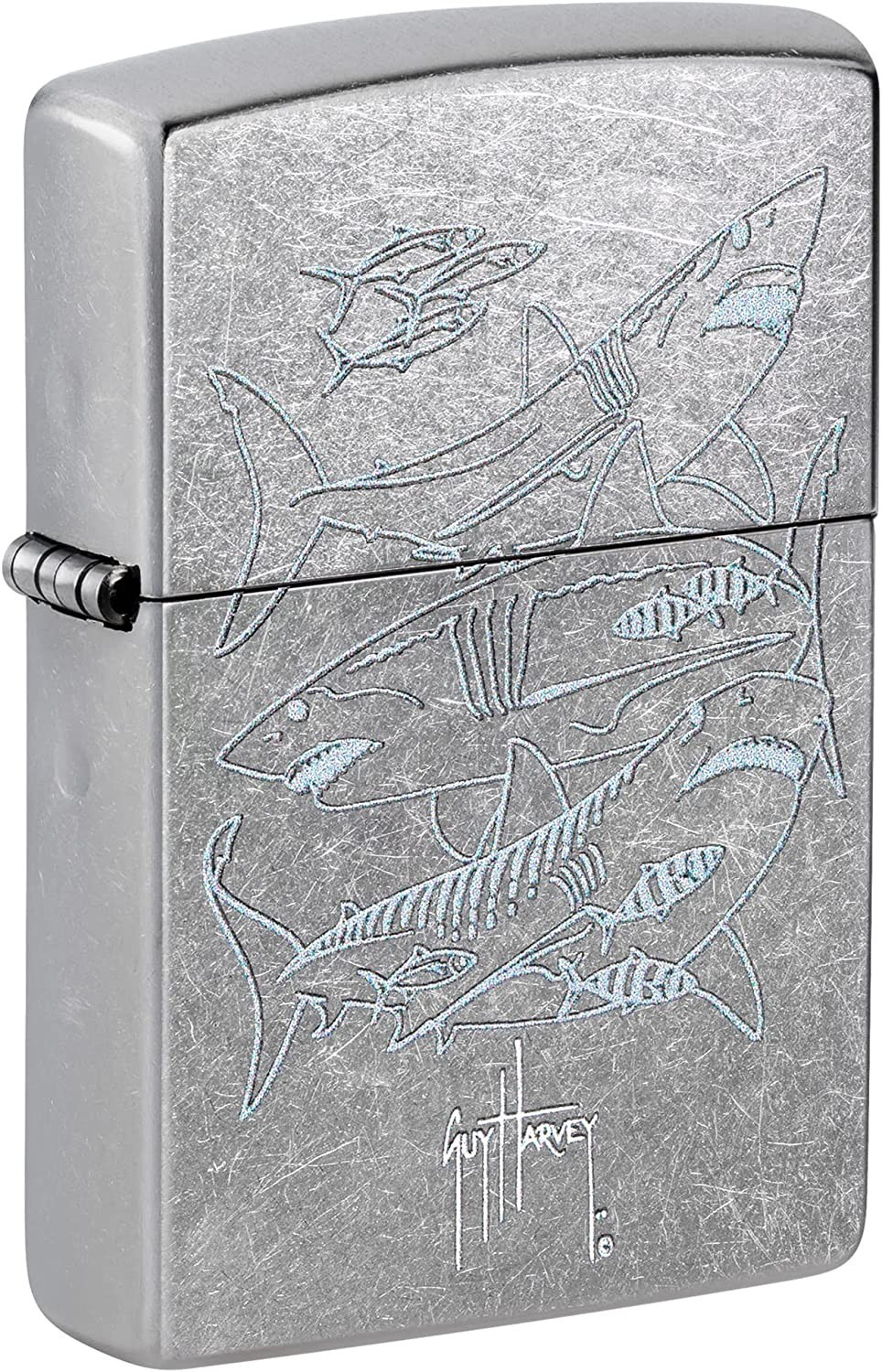 Zippo Guy Harvey Shark Design Street Chrome 48595