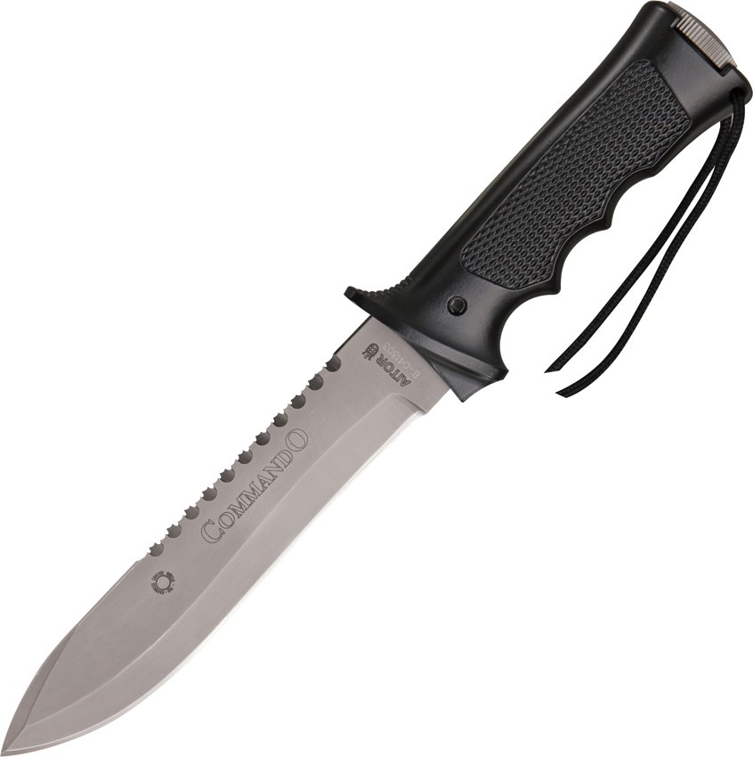 Aitor Commando Black Smooth Aluminum Stainless Steel Fixed Blade Knife 16020 Aitor Commando Black Smooth Aluminum Stainless Steel Fixed Blade Knife 16020