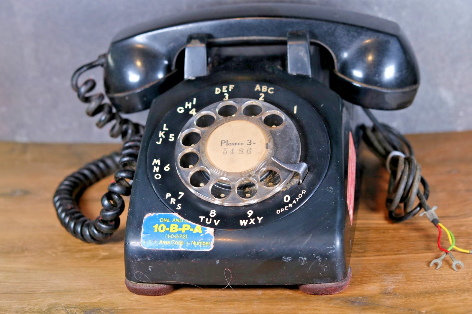 Vintage Southwestern Bell Rotary Desk Phone Black 500DM