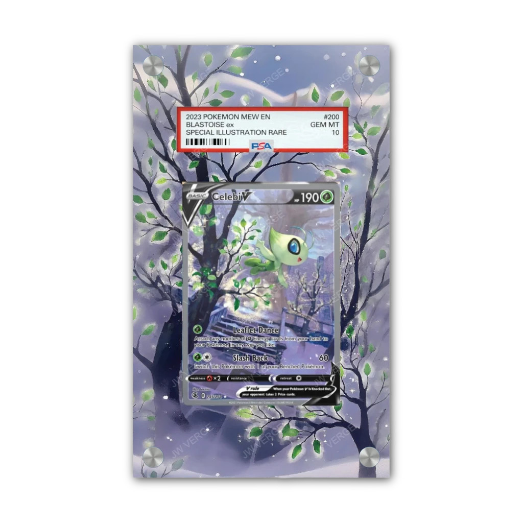 Celebi V 245/264 - PSA Pokémon Extended Artwork Display Case