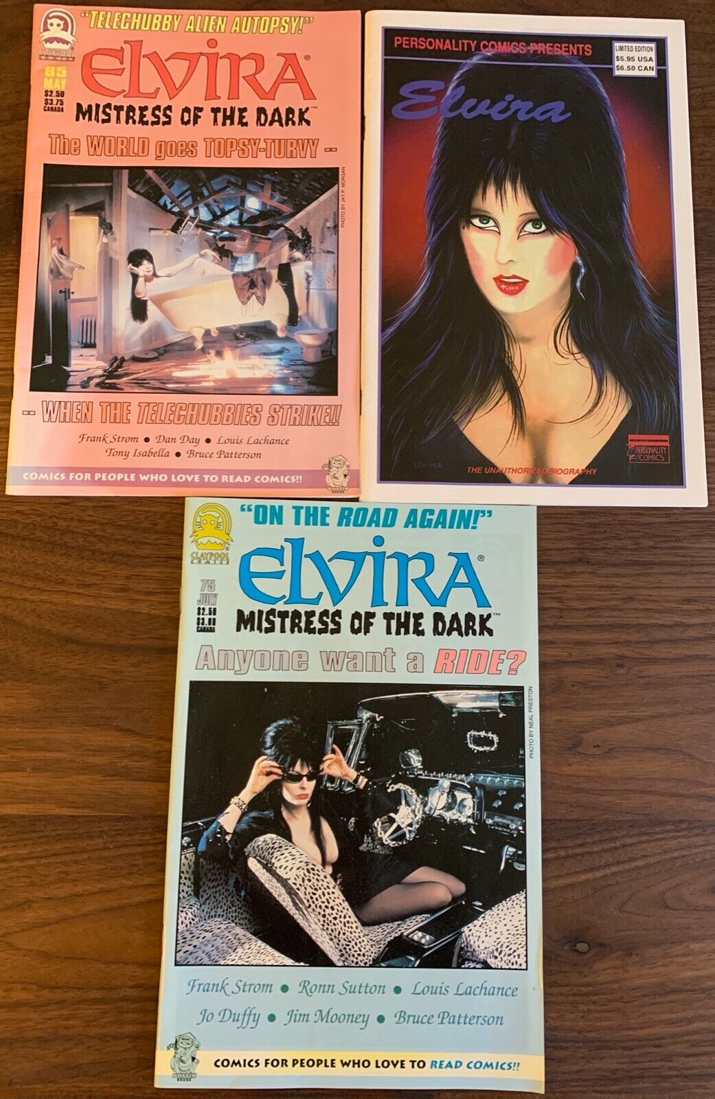 Elvira Mistress of the Dark #75 #85 Claypool Comics 1997 & Personality Comics