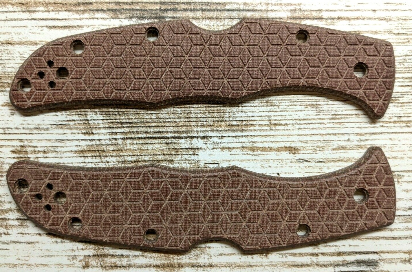 Micarta scales for Spyderco Endura 4 (Handles ONLY)