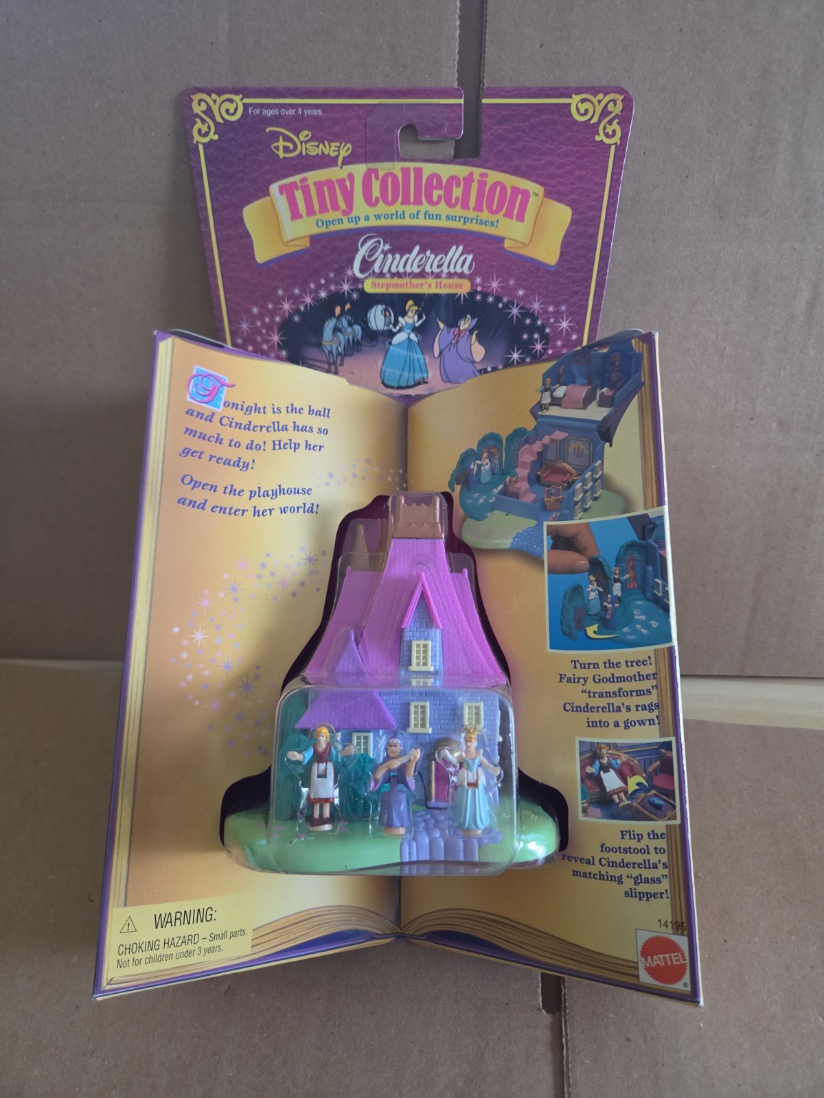 Mattel Disney Tiny Collection Cinderella Stepmother's House Mini Playset