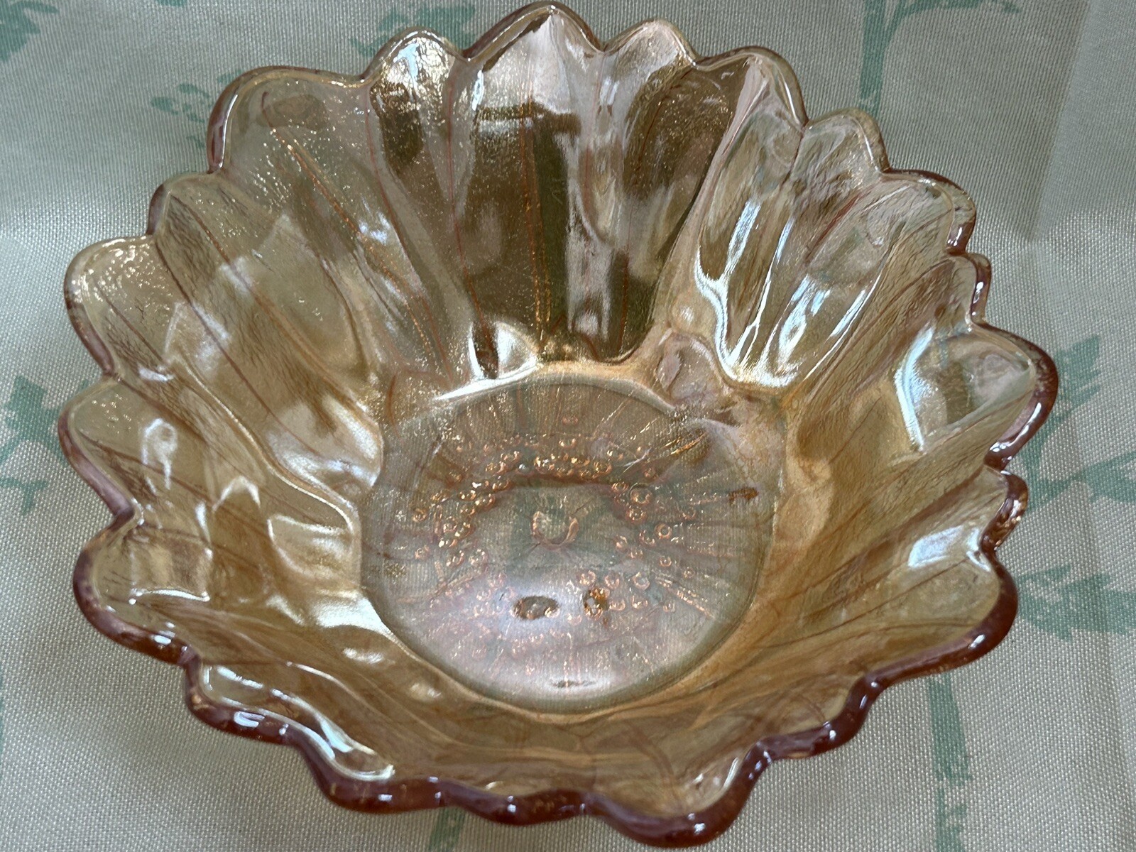 Vintage Imperial Marigold Carnival Glass Bowl