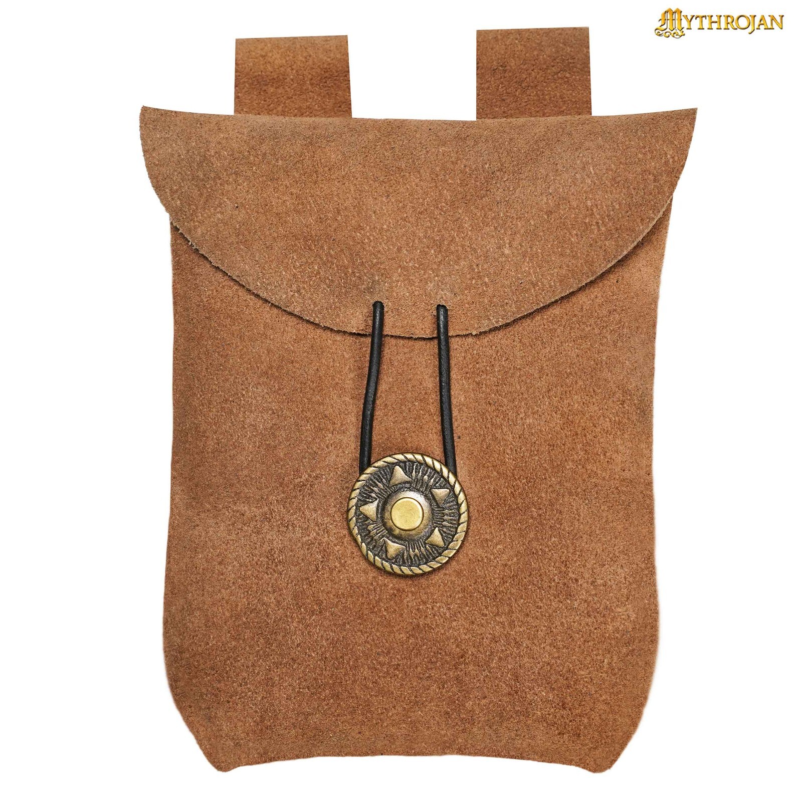 Leather Belt Pouch Cosplay Costume Waist Bag for Coin Accessories Small Brown