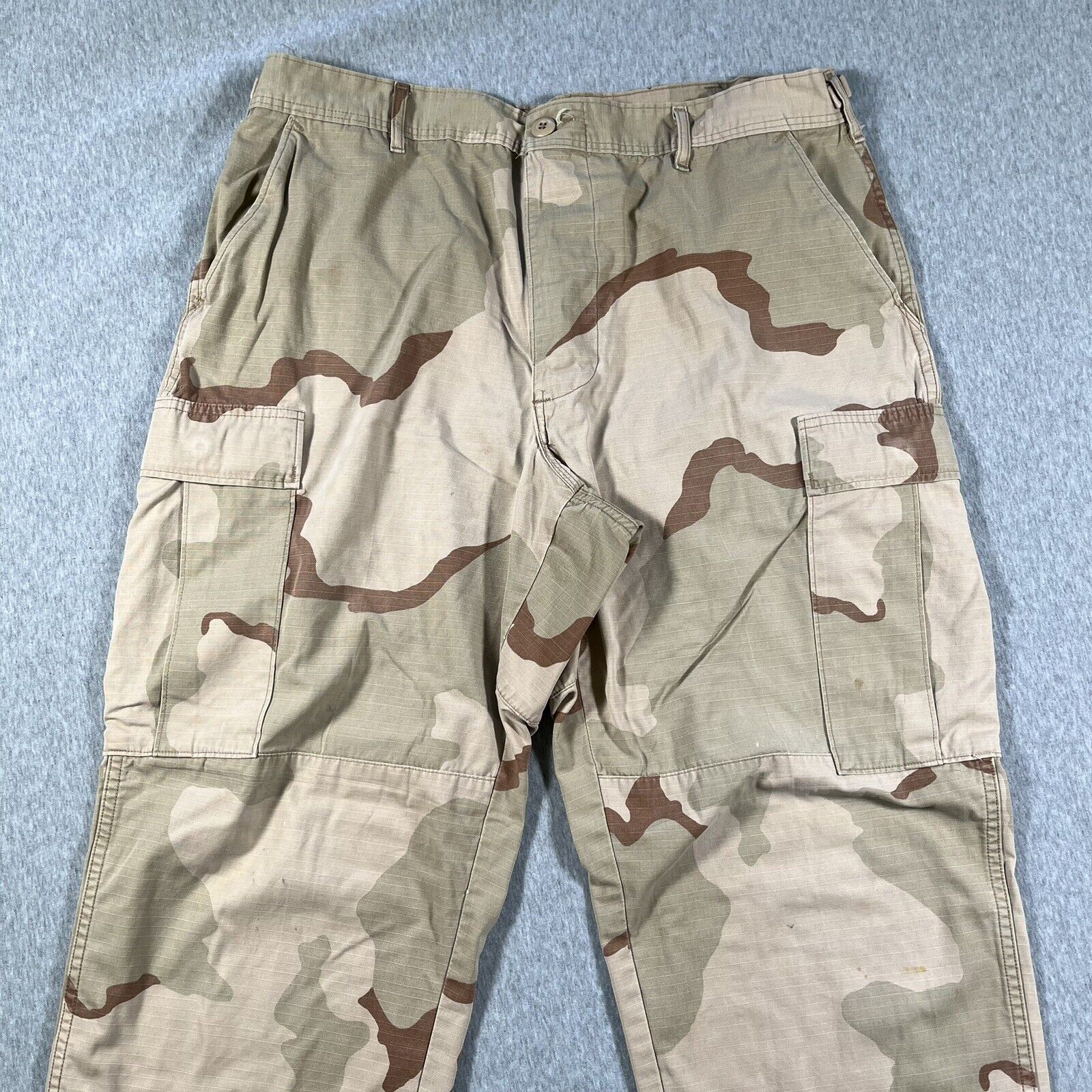 Military Pants Mens Large Desert Combat 3 Color Camo Cargo APS