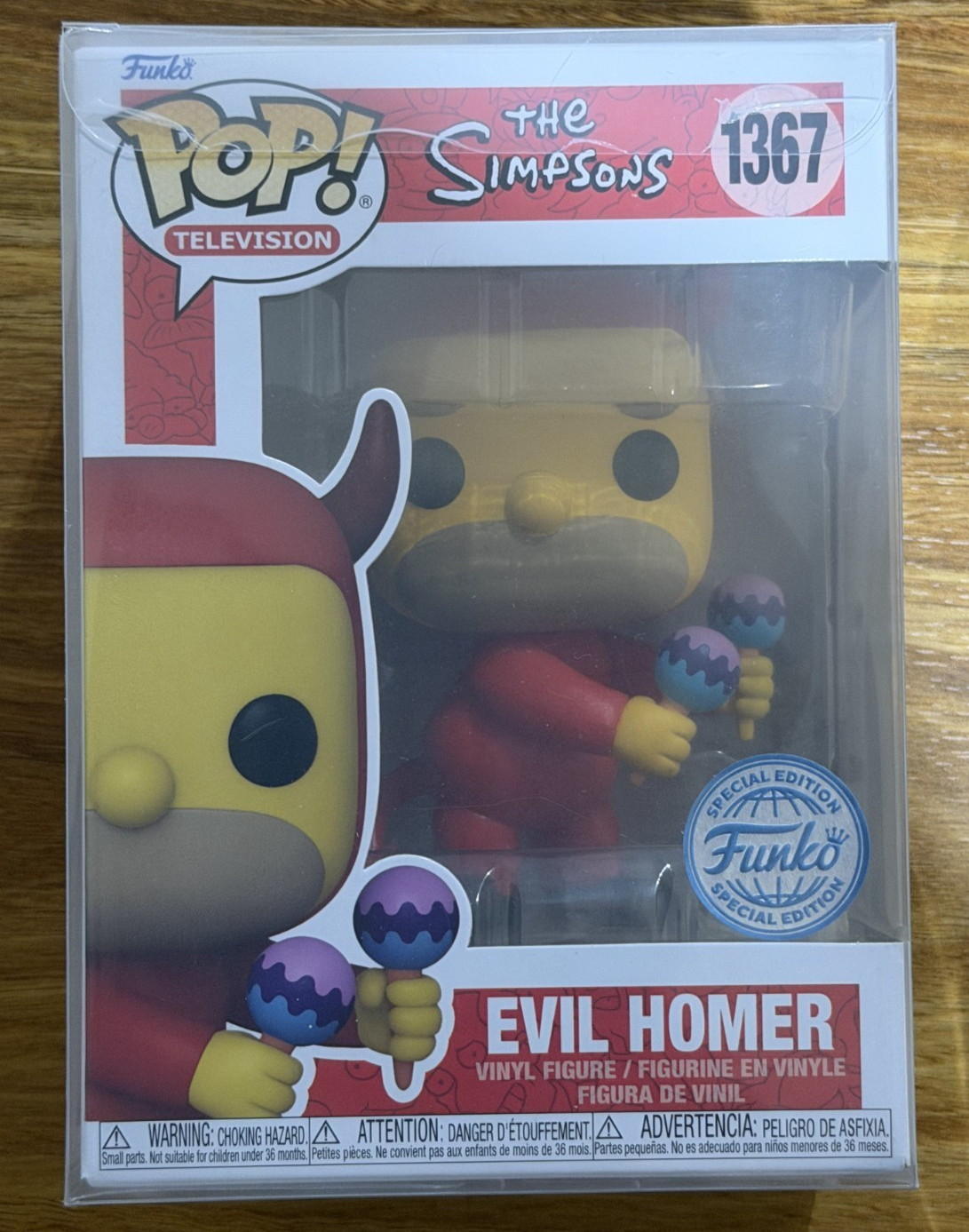 Funko Pop Television The Simpsons Evil Homer #1367 Special Edition NEW Protecto