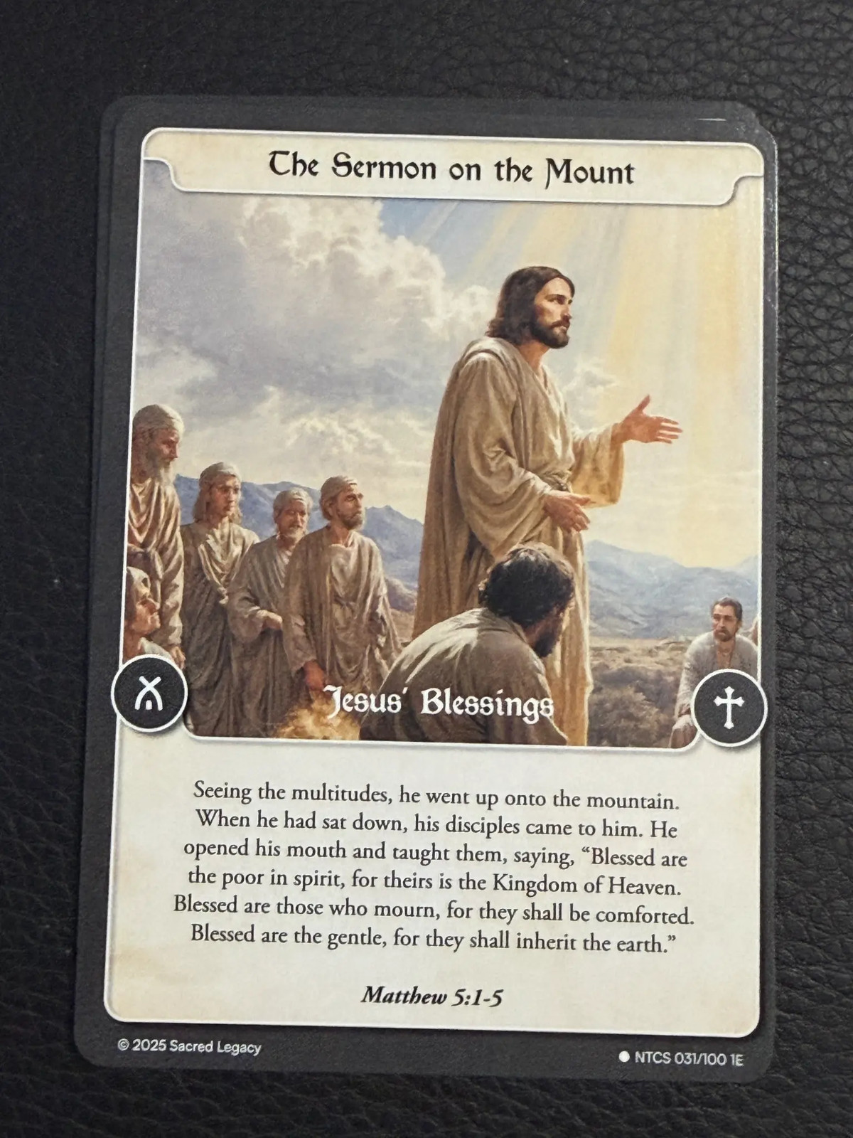 2025 Sacred Legacy 1E First Edition The Sermon on the Mount Matthew 5:1-5