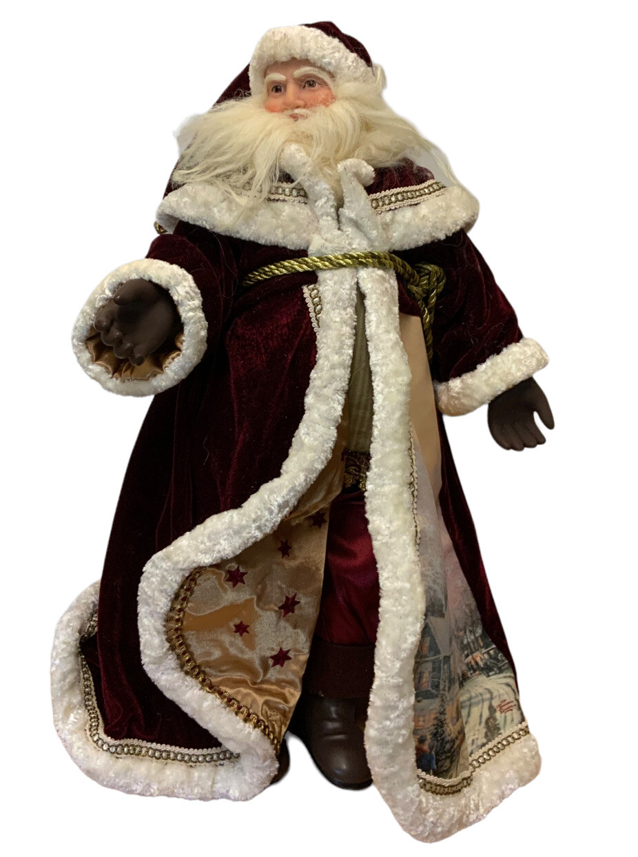 Merry Christmas Ashton Drake Santa 2005 THOMAS KINKADE  Joy of Christmas 22”