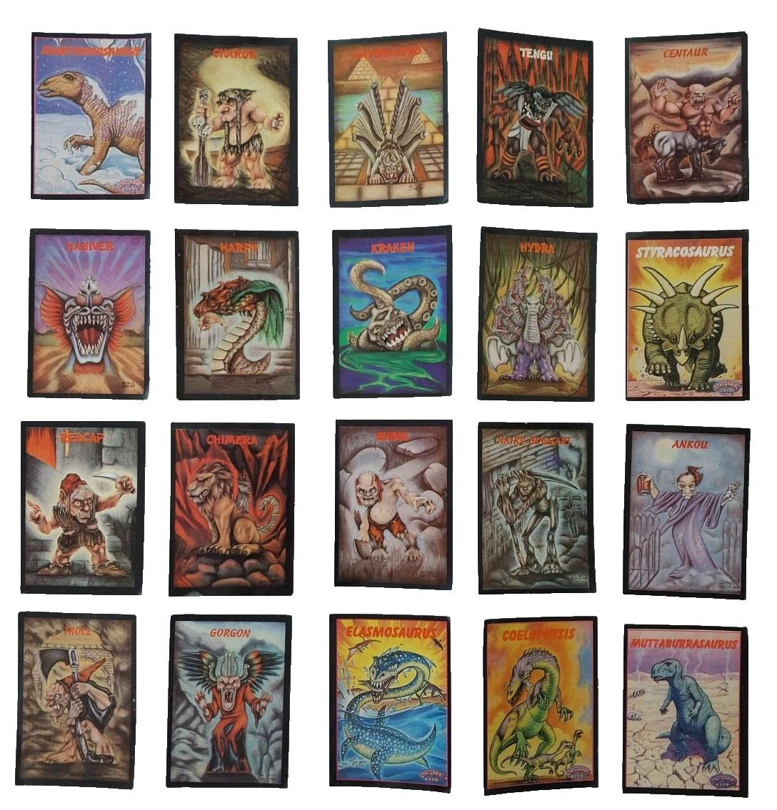 1994 Cromy Monster Club War of Monsters Sticker Set of 20 Argentina Rare Horror