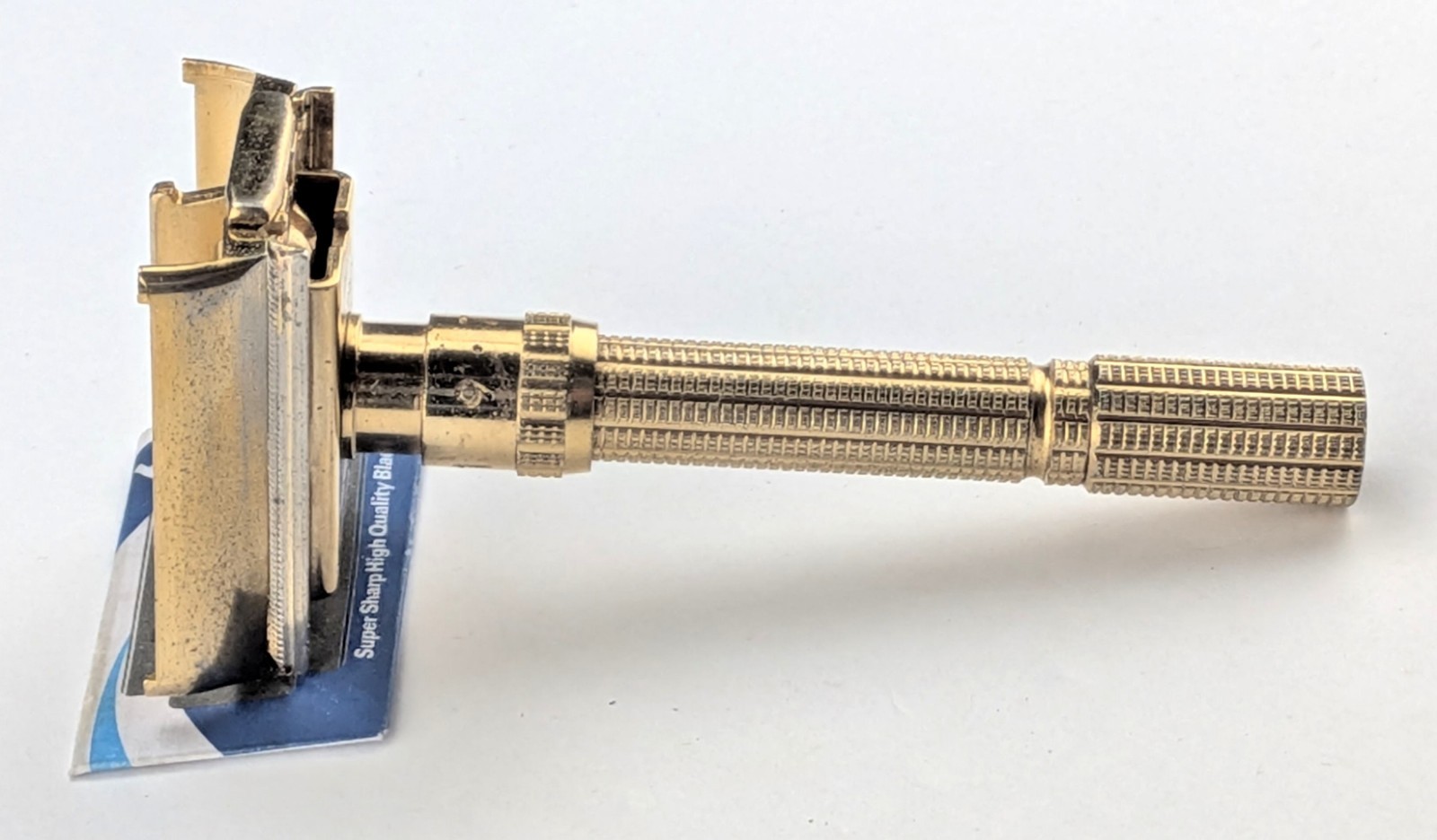 1961 Gillette Gold Plated Aristocrat Adjustable DE Razor, NICE VALUE, G-3
