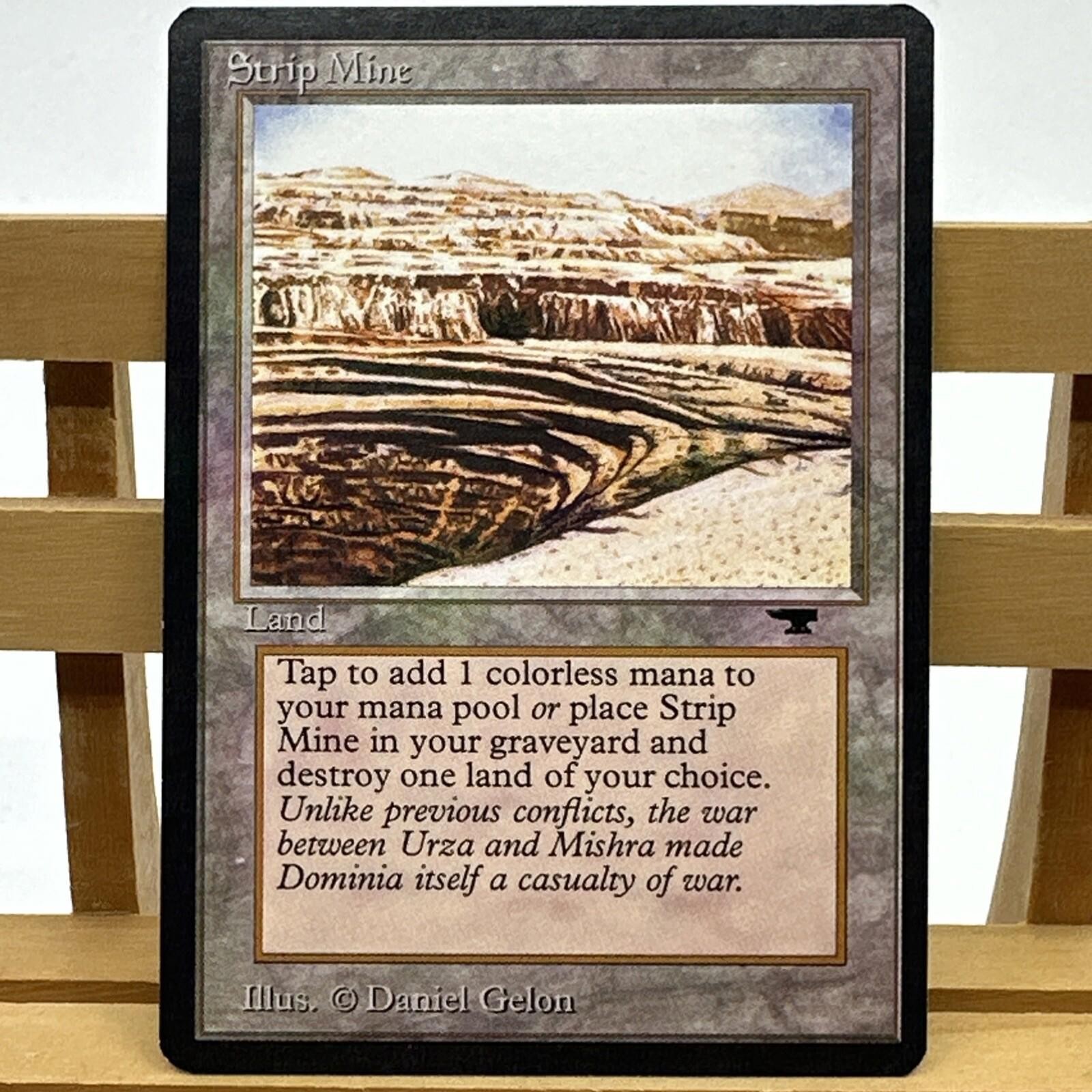 Magic The Gathering Strip Mine Even Horizon - Antiquities -  See Pics & Desc.