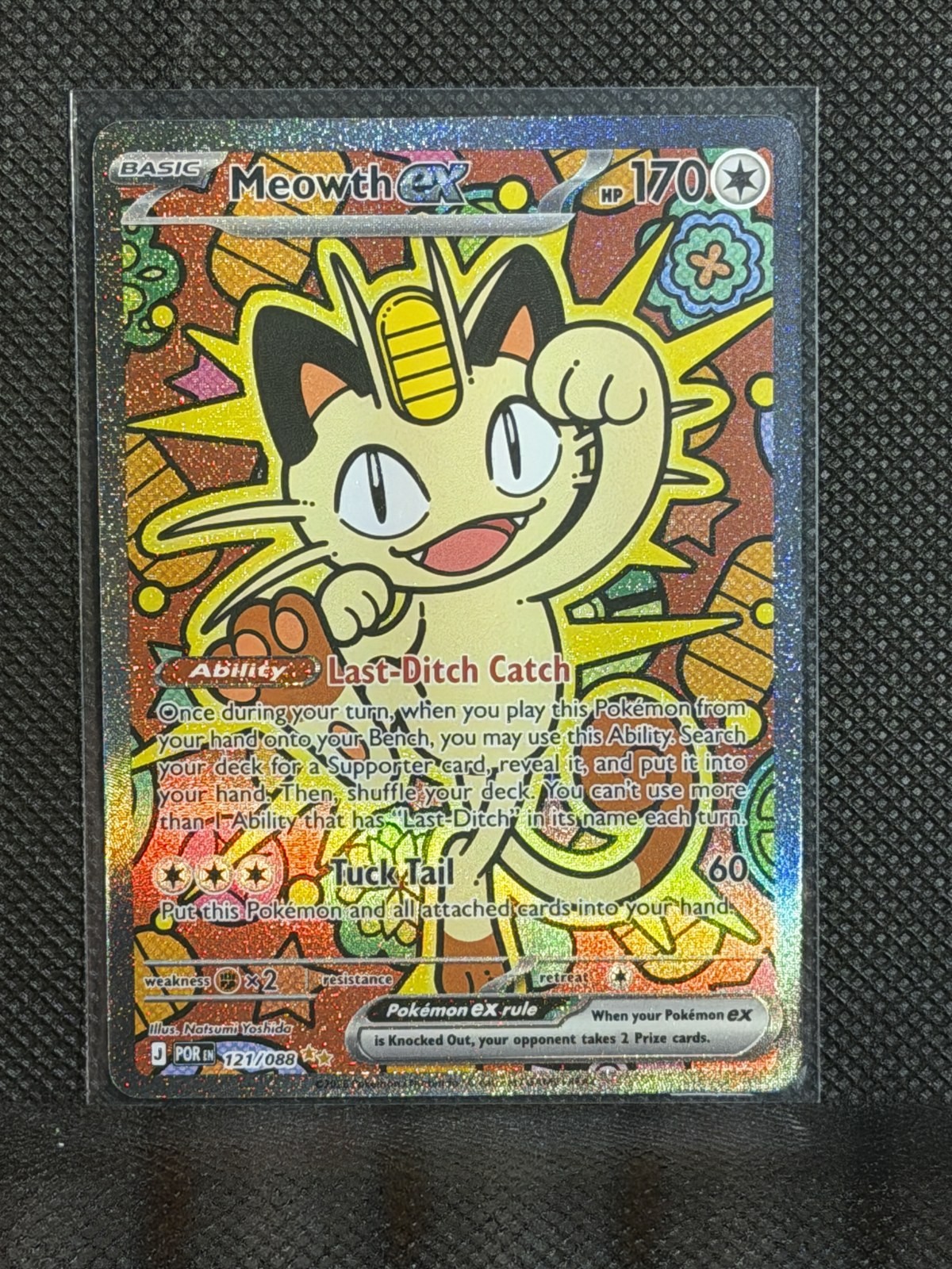 2026 Pokemon Perfect Order - Meowth ex #121 Special Illustration Rare