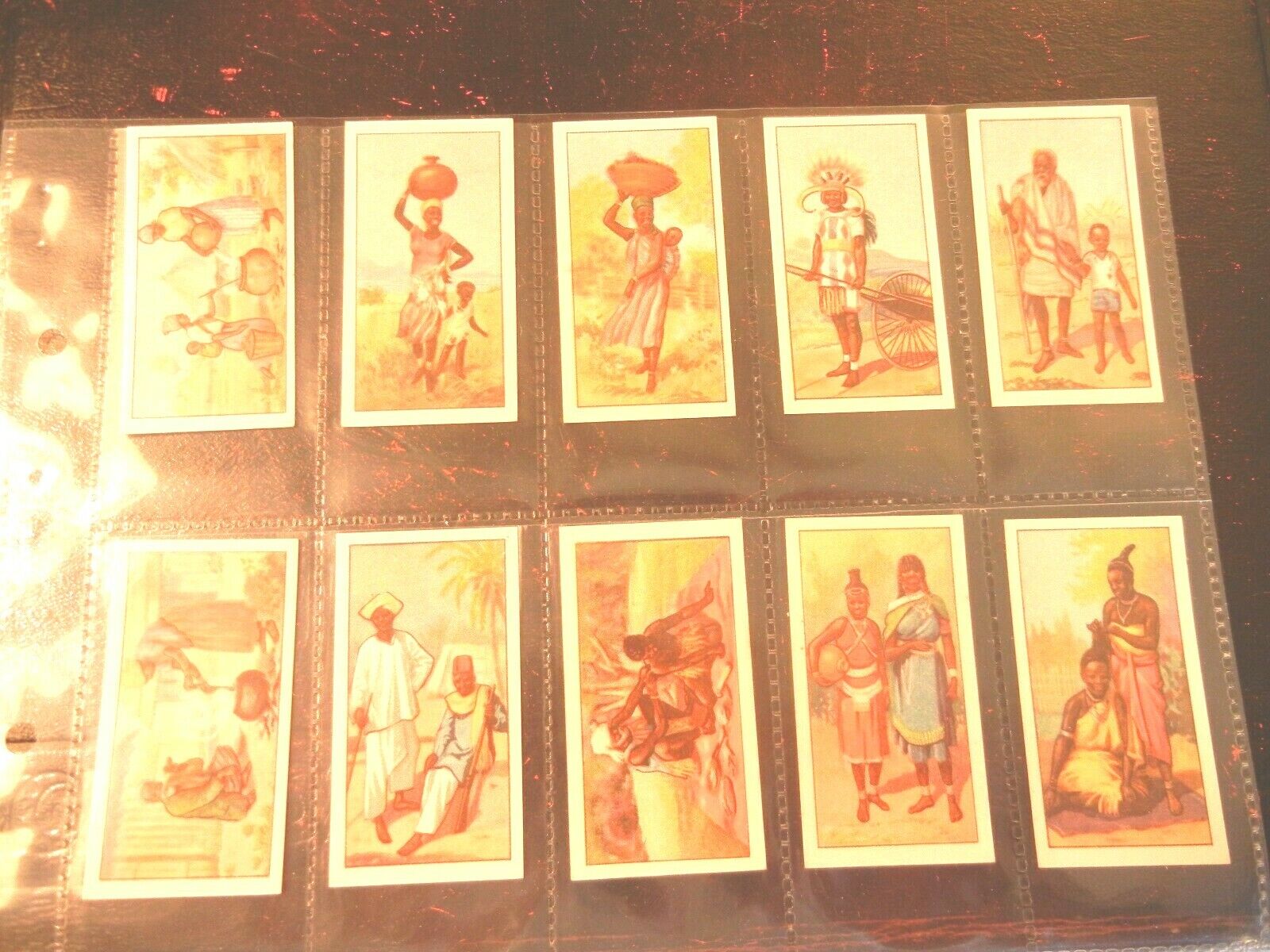 1936 CWS AFRICAN TYPES Zulu,Africa life complete set Tobacco Cigarette 24 cards