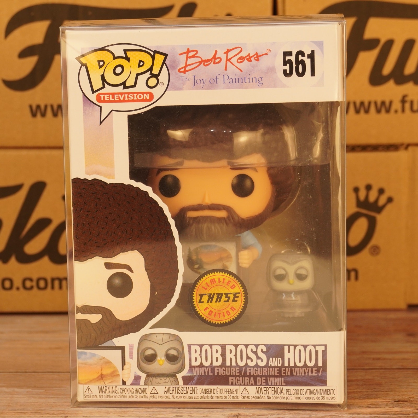 Funko Pop Bob Ross and Hoot #561 Limited Edition Chase The Joy of Painting