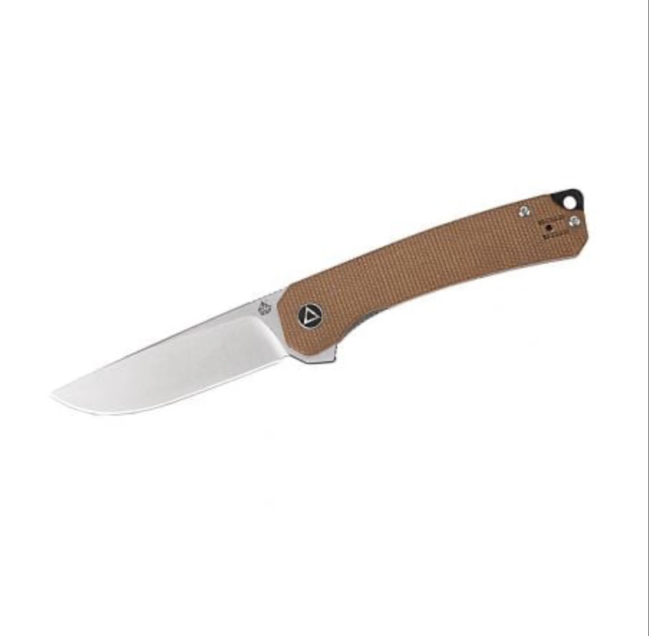 QSP Osprey Pocketknife Brown Micarta Handle Stainless Drop Point Liner Lock