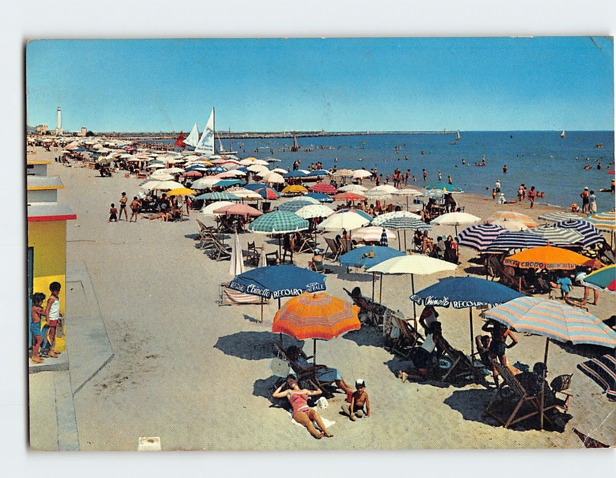 Postcard The Beach San Benedetto del Tronto Italy