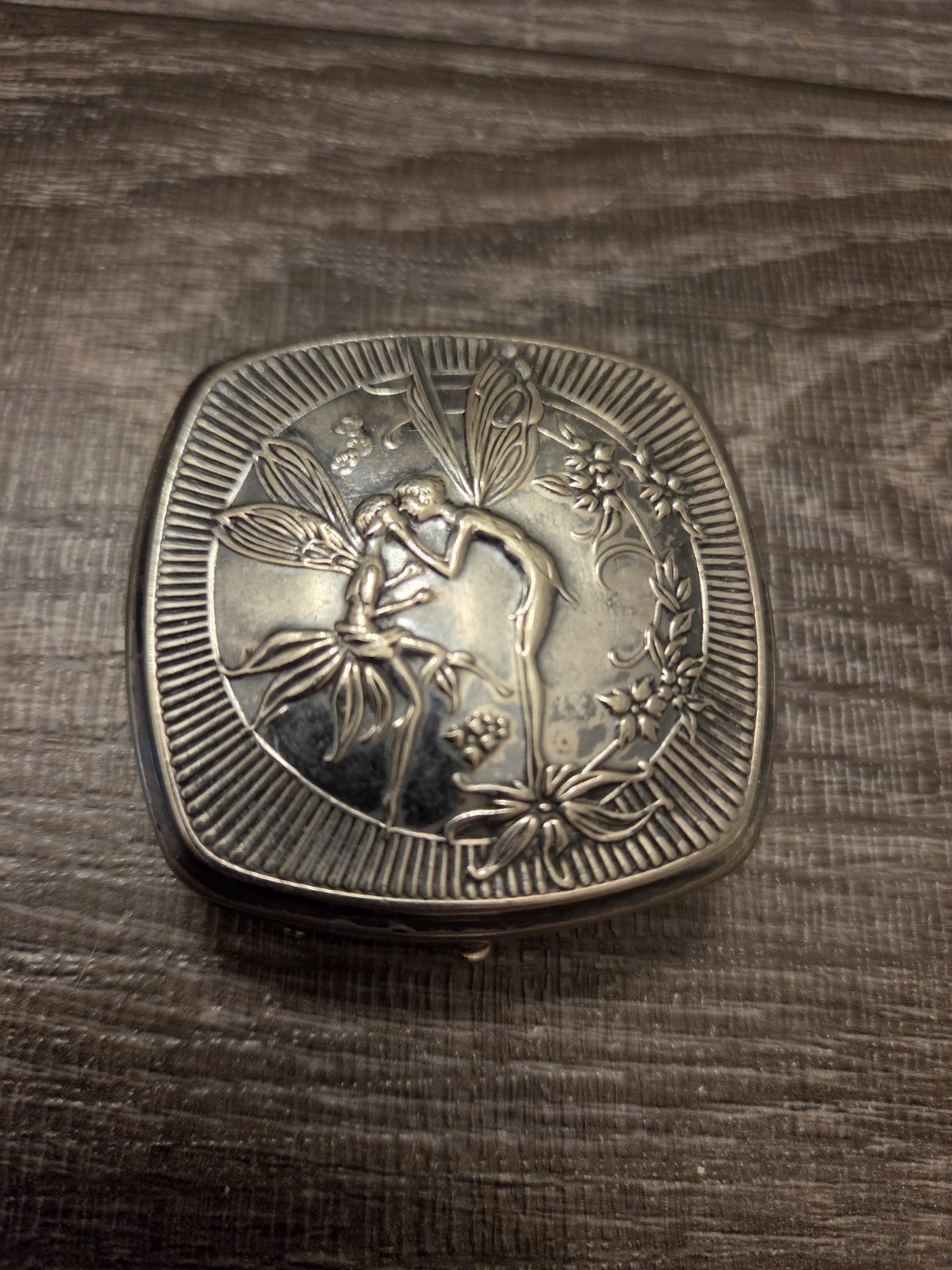 Vintage Art Deco Antique Djer Kiss  Vanity Compact by Ker Koff  Feries c.1920\'s