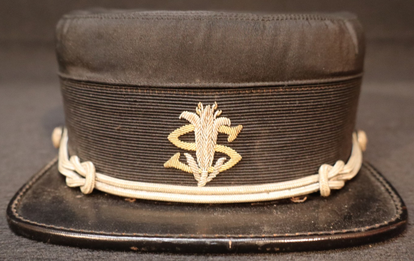 Antique 19th Century Fraternal Organization Kepi Bullion Cap \'Lilley Co\' 7 5/8