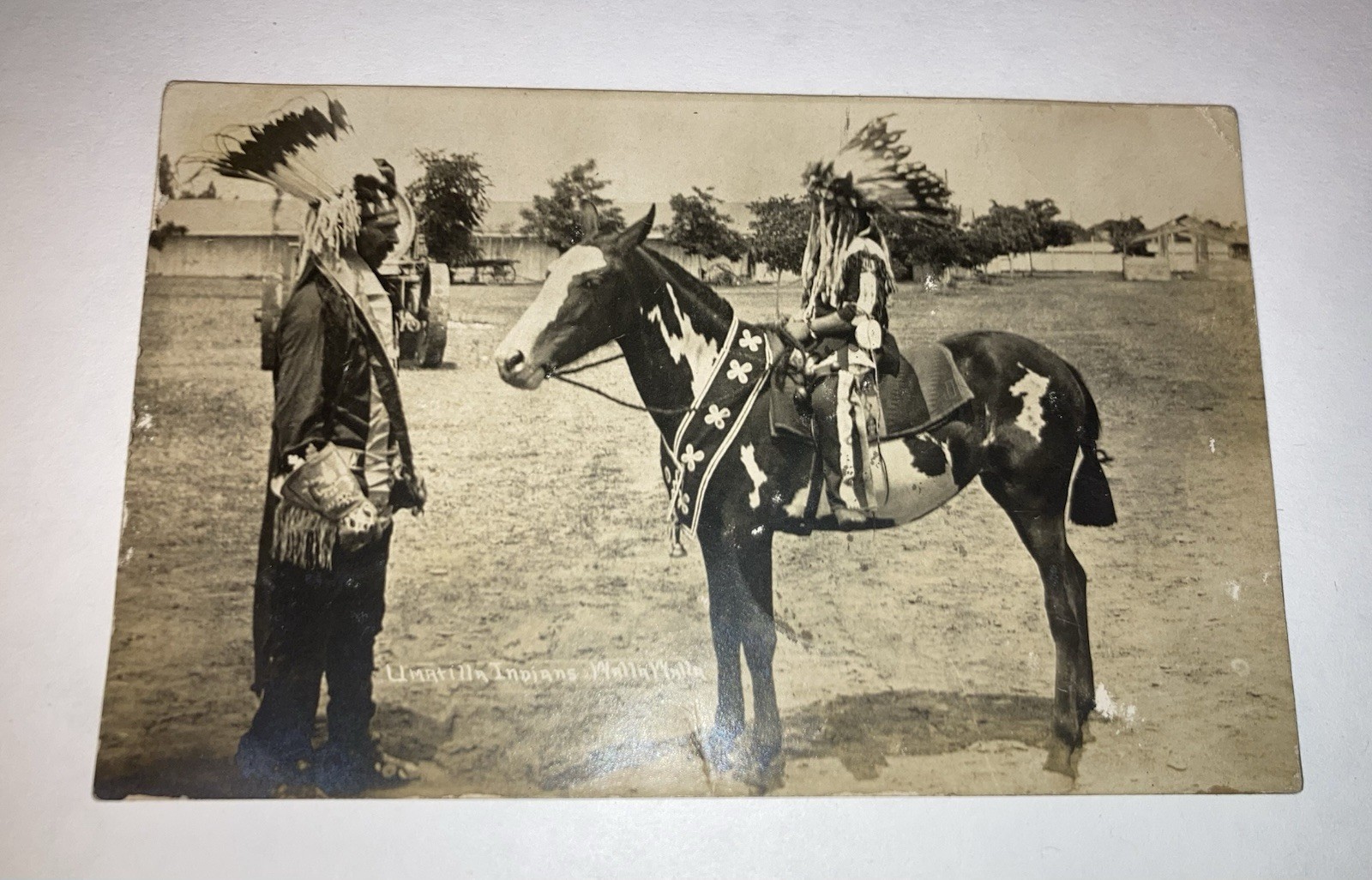 RPPC Umatilla Native Americans Walla Walla Washington 1908 Railway Post Office