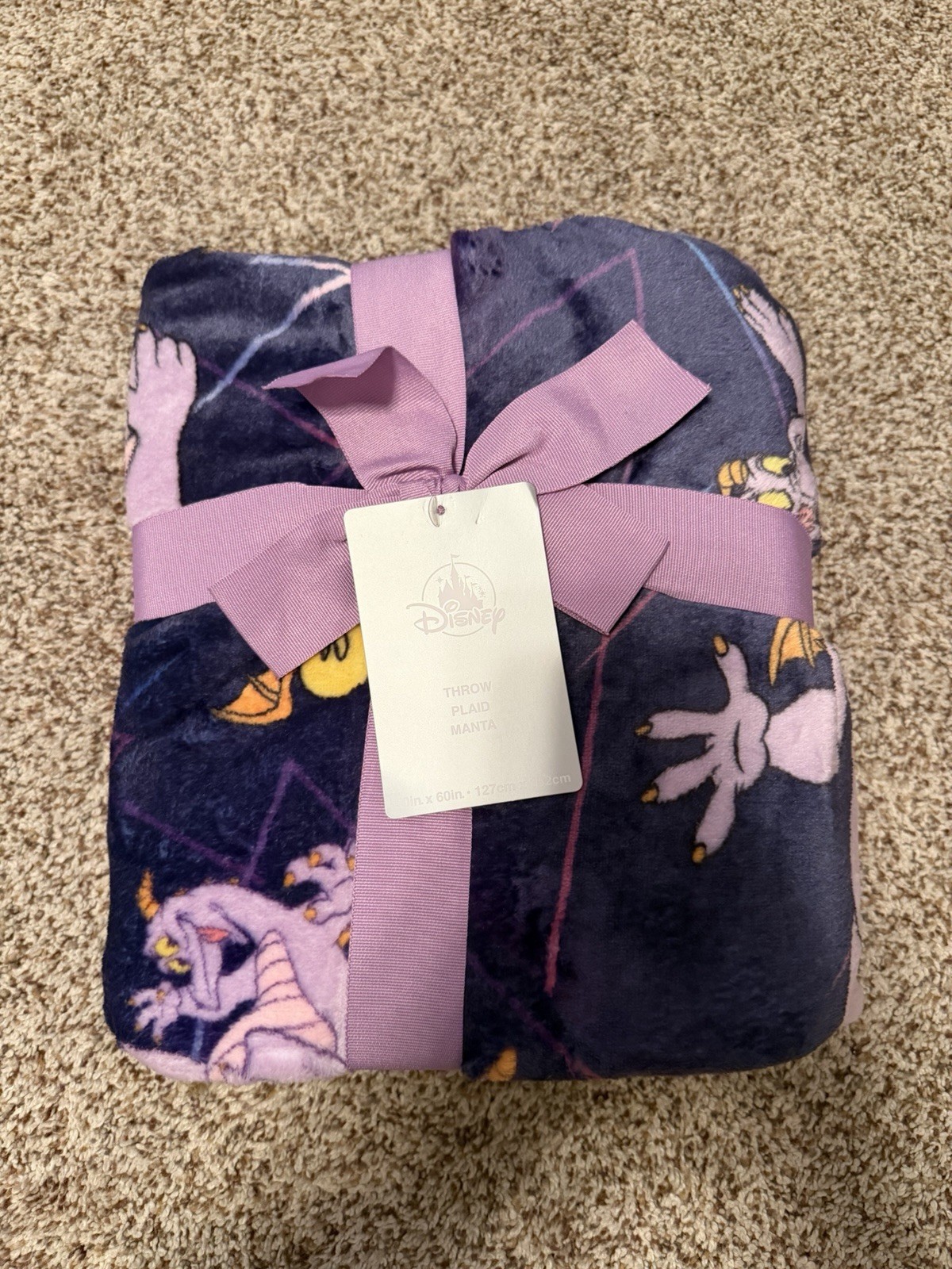 2026 Disney Parks WDW Epcot Figment 50x60 Soft Throw Blanket