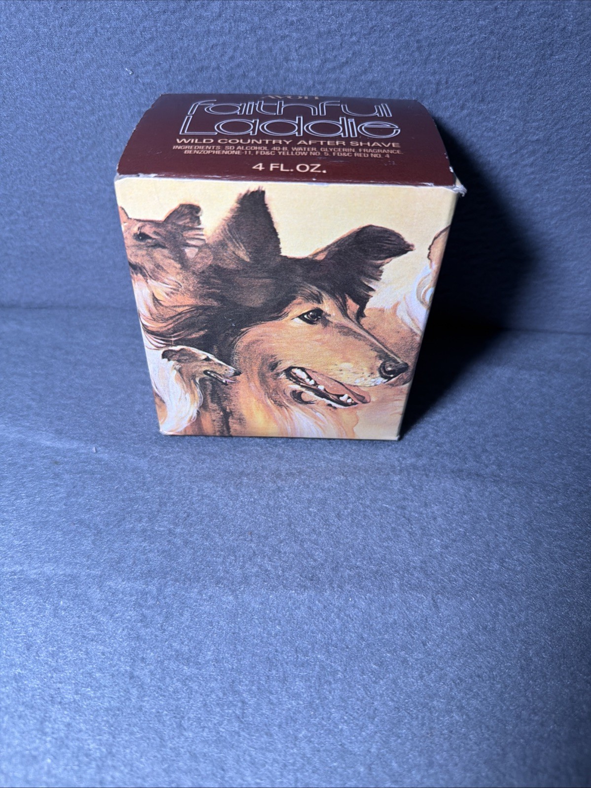 NEW Vintage Avon Faithful Laddie 4oz Wild Country After Shave In Worn Box