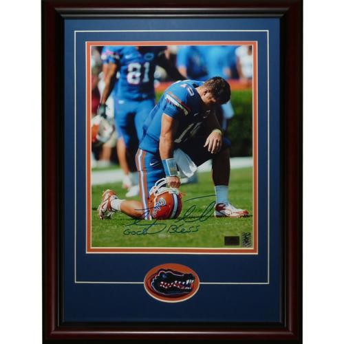 Tim Tebow Autographed Florida Gators (Tebowing) Deluxe Framed 11x14 Photo w/ \ Tim Tebow Autographed Florida Gators (Tebowing) Deluxe Framed 11x14 Photo w/ \
