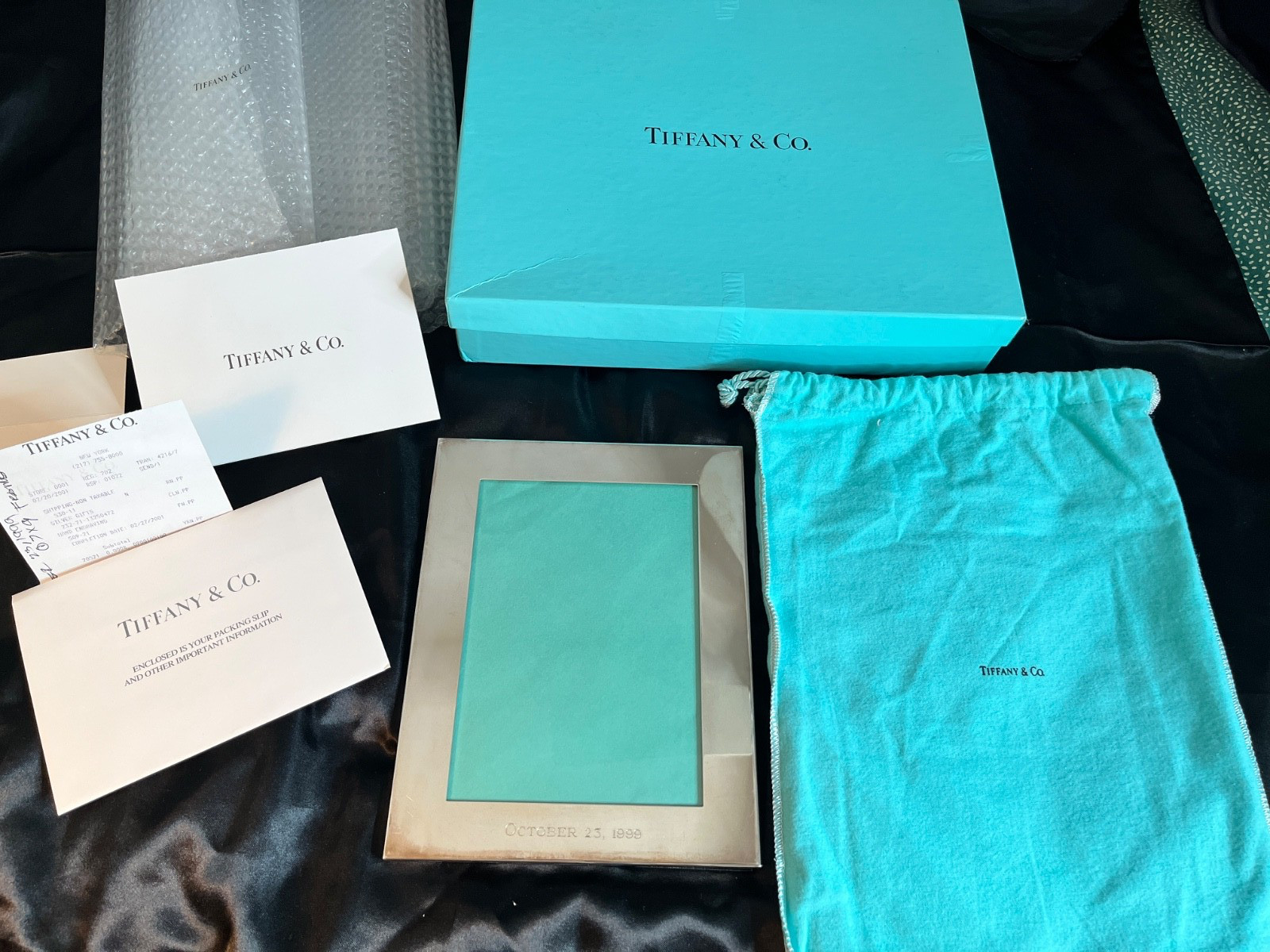 TIFFANY STERLING PICTURE FRAME 7”x9\