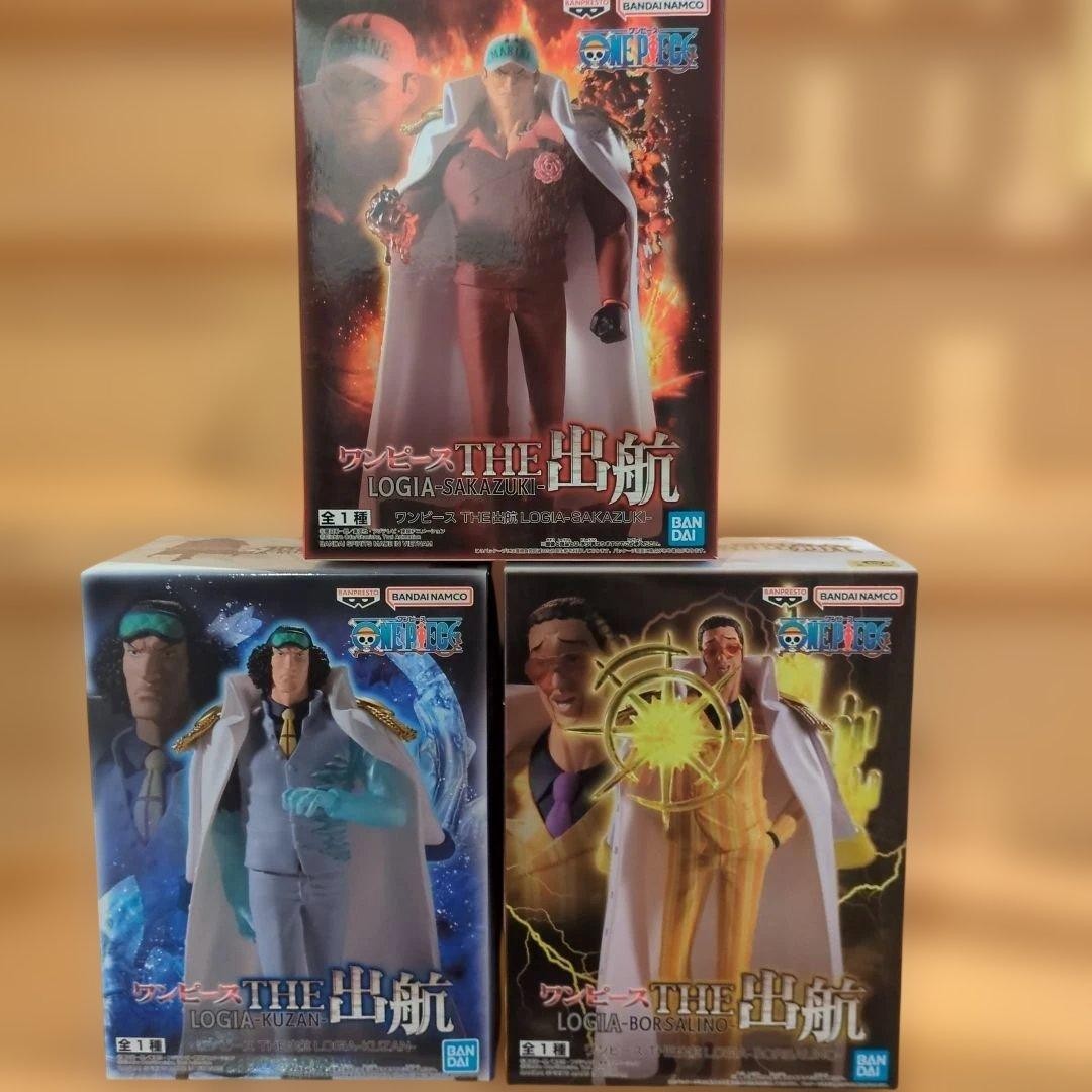 One Piece The Departure Figure Set of 3 Sakazuki Kuzan Borsalino Japan Bandai