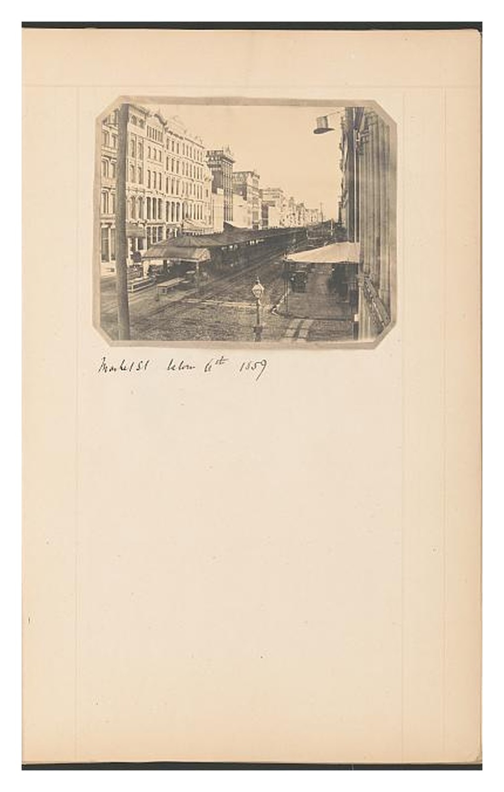 Philadelphia Market Street Below 6th Standard Postcard