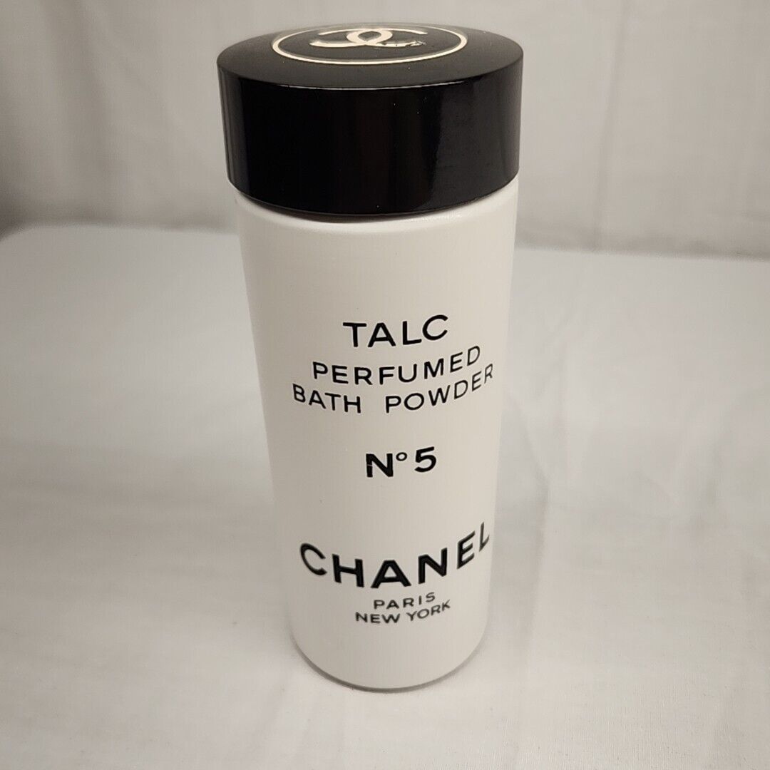 CHANEL NO. 5 Talc Perfumed Bath Powder 6 oz read 90%