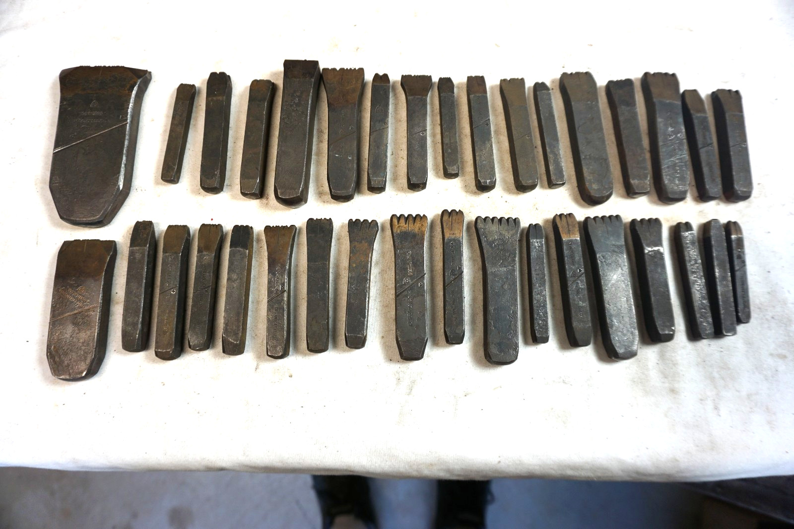 VINTAGE 35 PIECE METAL PUNCH SET -SPECIALLY MADE FOR THE EPPLEY LABORATORY INC.