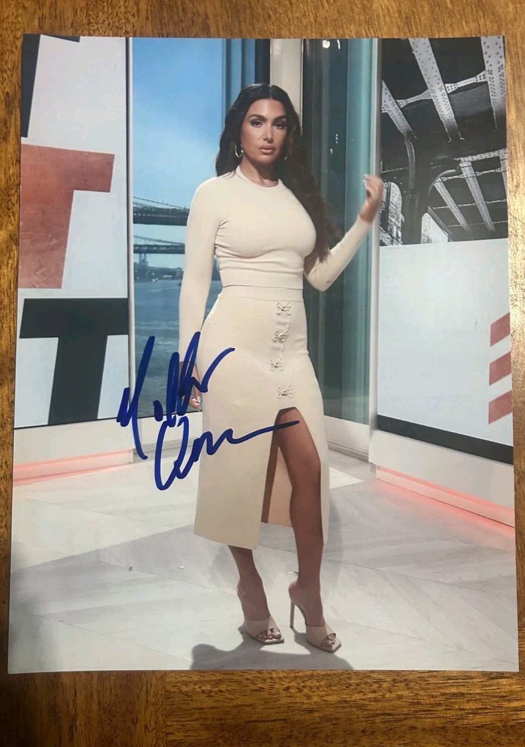 MOLLY QERIM First Take ESPN Signed Autographed 8.5 MOLLY QERIM First Take ESPN Signed Autographed 8.5