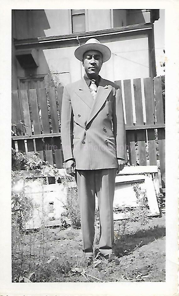 HE WALKED THE EARTH Found Photo bw  Original Portrait VINTAGE 09 16